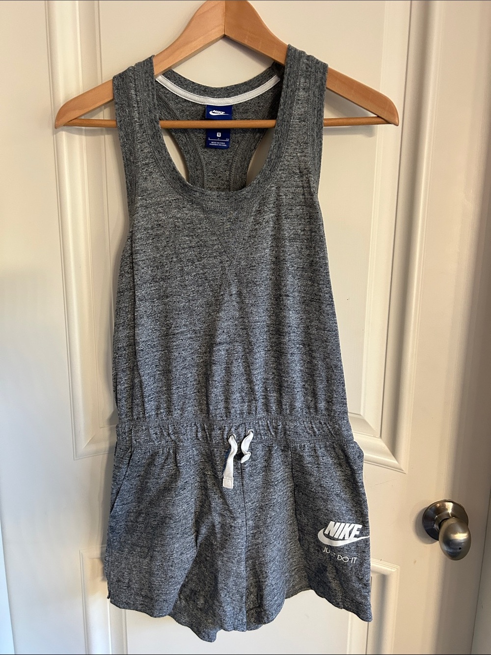 Nike Heather Gray Racerback Romper